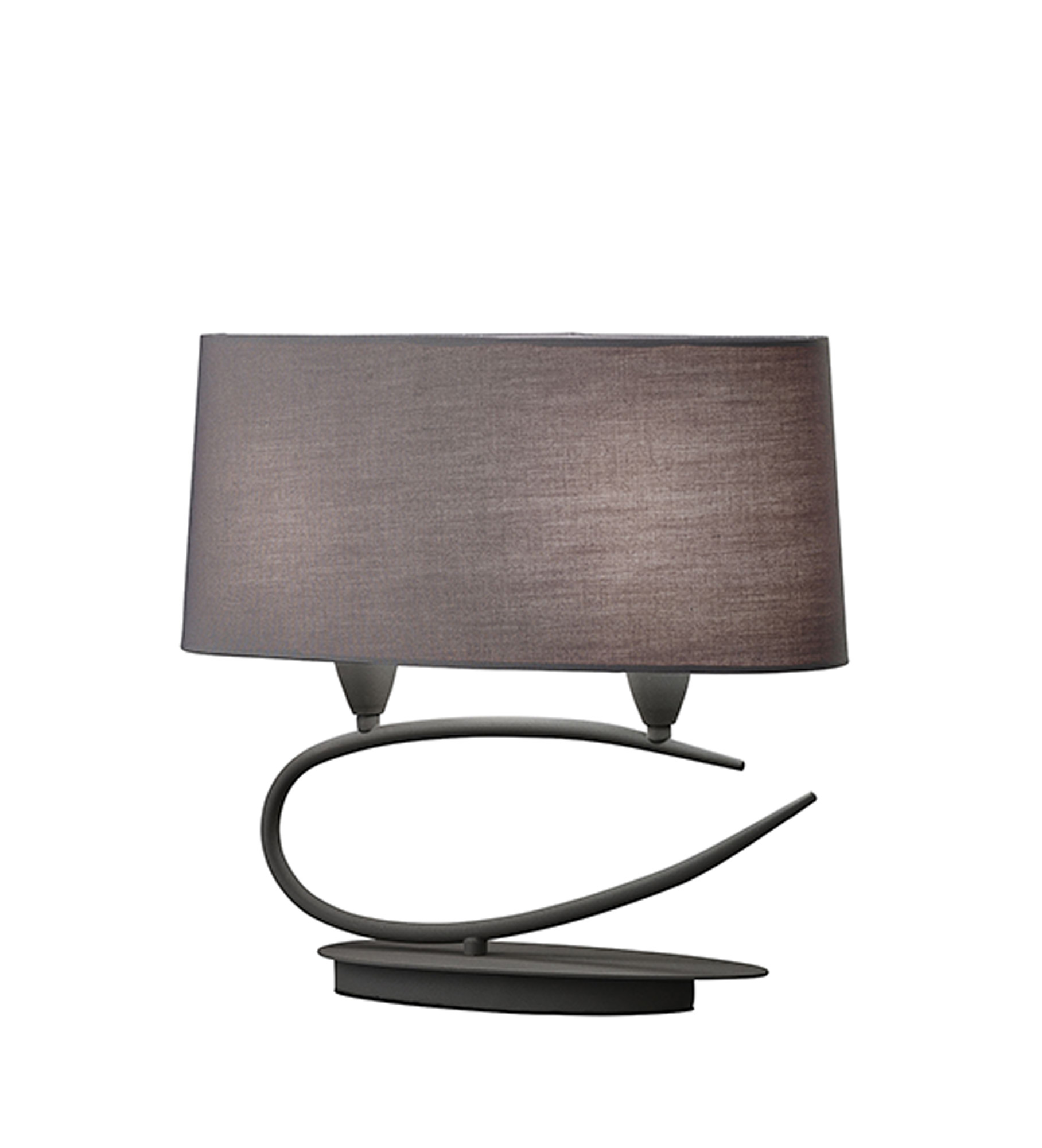Lua Ash Grey Table Lamps Mantra Shaded Table Lamps